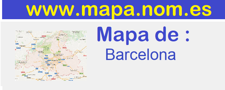 mapa de  Barcelona
